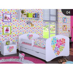 Otroška postelja Happy babies Srce iz rožic 04